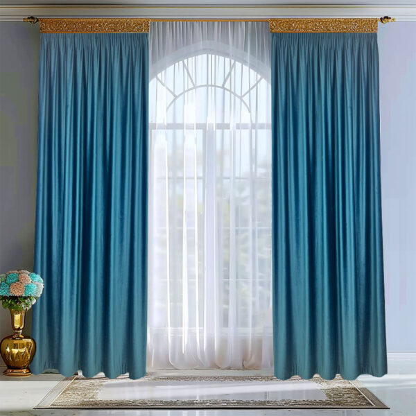 Draperie de Catifea Blackout 90% Albastru