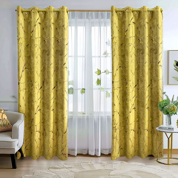 Draperie Luxury Emerald Blackout 80% Galben