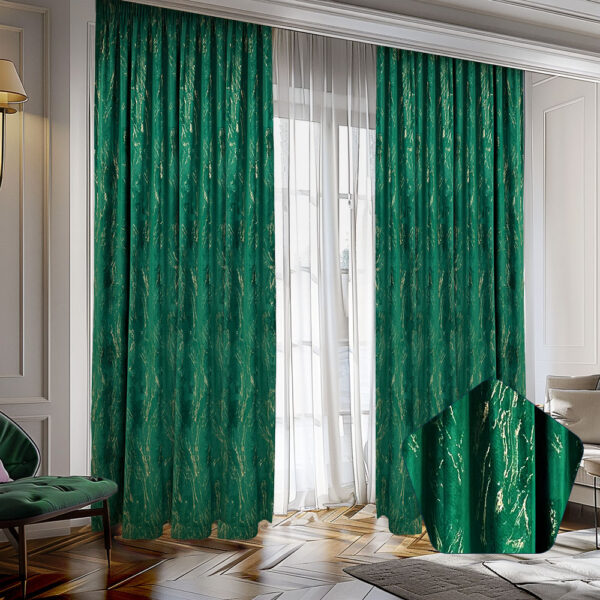 Draperie Luxury Guernica Blackout 80 % Verde