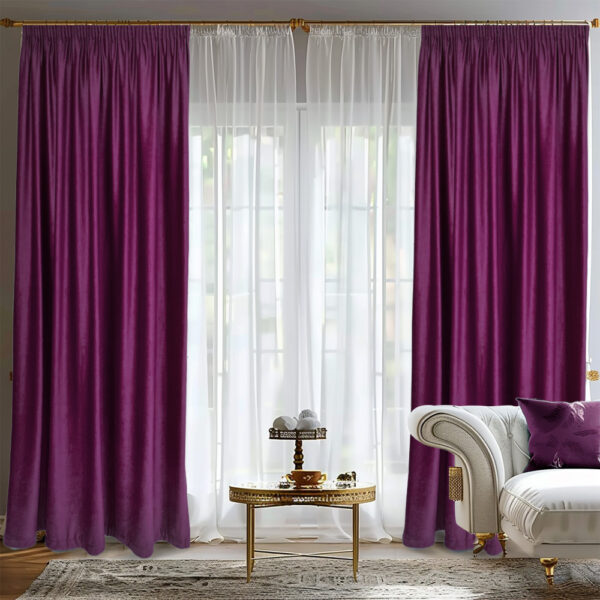 Draperie de Catifea Blackout 70% Mov