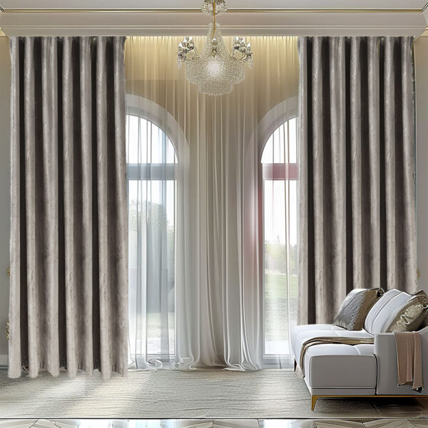 Draperie Luxury Guernica Blackout 80 % Crem Gri
