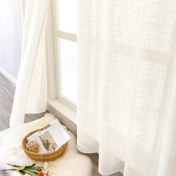 Perdea Keten In Gros Ivory