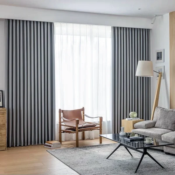 Draperie de Catifea Blackout 90% Gri Mediu
