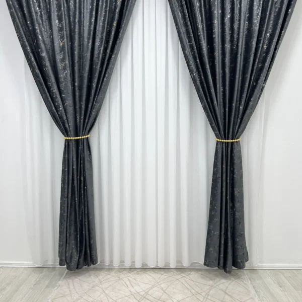 Draperie Luxury Velvet Blackout 80 % Gri Inchis