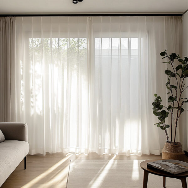 Perdea Matase Sintetica Ivory